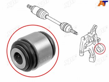 Сайлентблок задней цапфы SUBARU IMPREZA 07-11зад. развальной тяги MMC AIRTREKOUTLANDER 02-06 SAT ST-20257-XA000