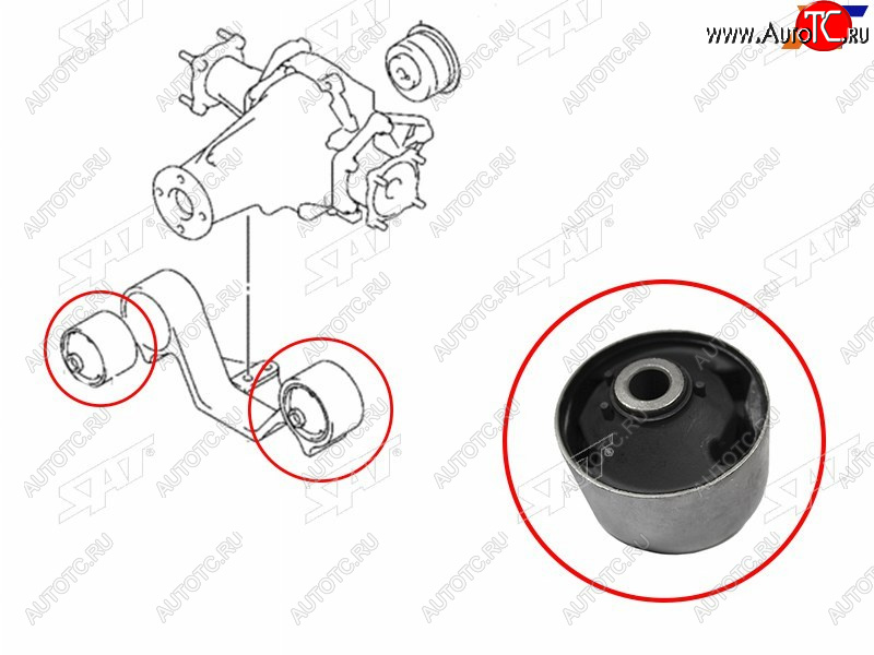 1 169 р. Сайлентблок Suzuki Escudo 05-08  Grand Vitara 05-16 SAT ST-27562-66J20  с доставкой в г. Кинешма