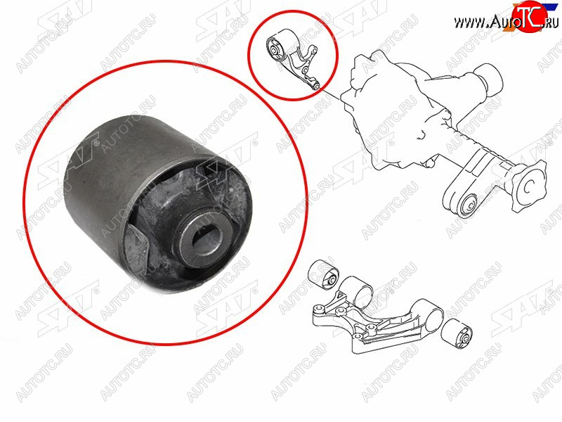 649 р. Сайлентблок Suzuki Escudo 05-08  Grand Vitara 05-16 SAT ST-27620-66J21B  с доставкой в г. Кинешма