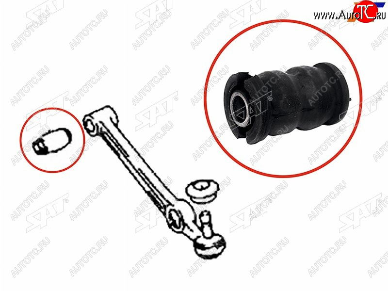 253 р. Сайлентблок Toyota Camry (XV30,XV40,XV50) 01-21  Harrier (XU30) 03-13  Daihatsu Atrai 99-05  Siri SAT ST-48069-97401B  с доставкой в г. Кинешма