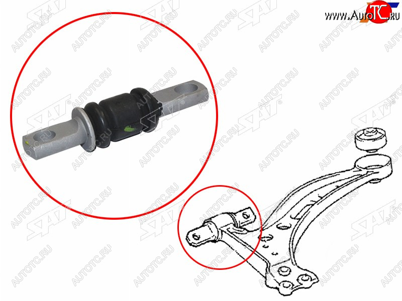 539 р. Сайлентблок Toyota Allion (T240,T260) 01-21  Avensis (T250) 03-08  Caldina (T240) 02-07  Camry (X SAT ST-48654-33040  с доставкой в г. Кинешма