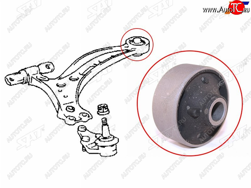 479 р. Сайлентблок Toyota Harrier (XU10) 97-03  Lexus RX 97-03 SAT ST-48655-48010  с доставкой в г. Кинешма