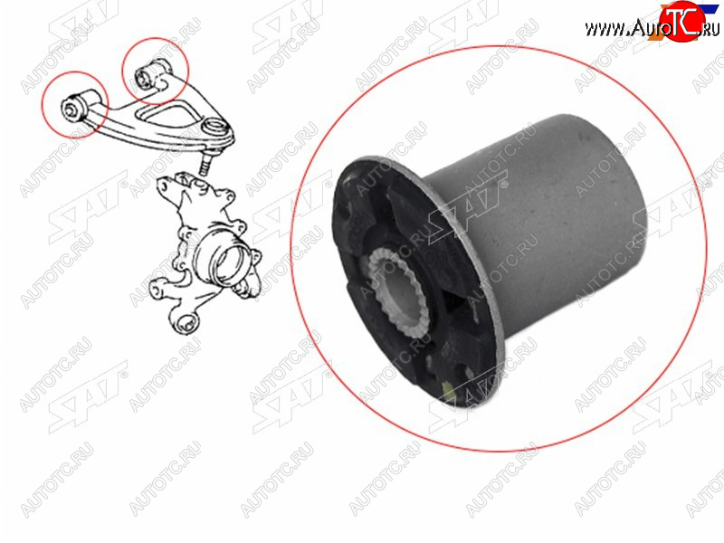 389 р. Сайлентблок заднего  верхнего рычага TOYOTA MARK 2CHASERCRESTA GX100 1996-2001                     SAT ST-48702-30090  с доставкой в г. Кинешма