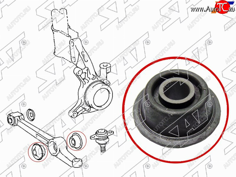 276 р. Сайлентблок Toyota Camry Japan 94-98  Vista 90-98  Camry UAEUSA 91-96 SAT ST-48674-32110  с доставкой в г. Кинешма