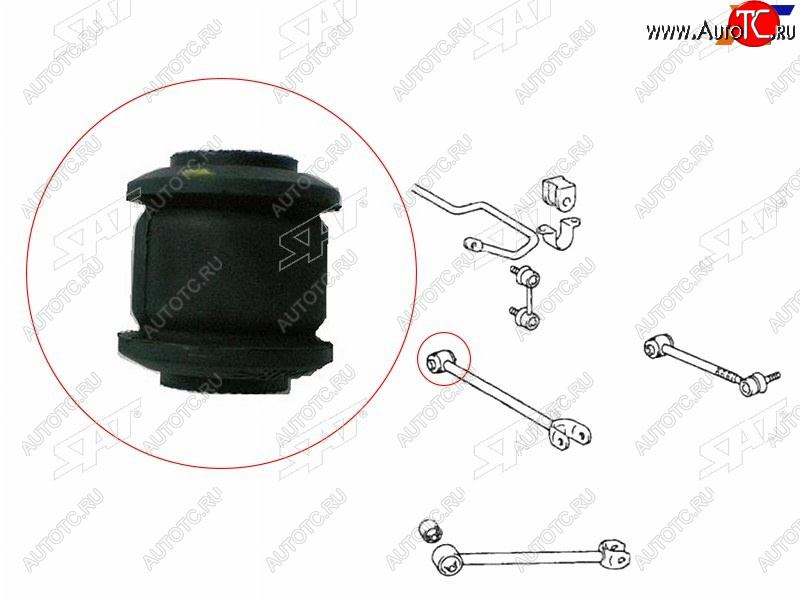283 р. Сайлентблок Toyota Camry EuropeRussia (XV30,XV40,XV50) 01-18  Camry Japan 01-21  Crown 95-01  Ha SAT ST-48725-22180  с доставкой в г. Кинешма