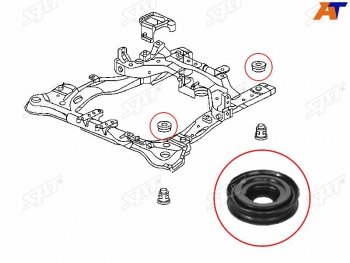 Сайлентблок подрамника верхний HONDA ACCORD 02-08ODYSSEY 03-13INSPARI 03-07ACURA TSX 04-08        SAT ST-50261-SDA-A02