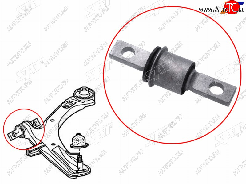 839 р. Сайлентблок переднего рычага передний HONDA STEPWGN 05-09 SAT ST-51391-SLJ-902  с доставкой в г. Кинешма