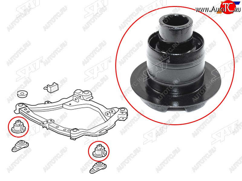 789 р. Сайлентблок Toyota Camry (XV40,XV50) 06-21  Lexus ES 06-18  Toyota Avalon 04-15  Camry UAEUSA 06 SAT ST-52211-33090  с доставкой в г. Кинешма