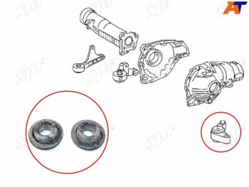 Сайлентблок левой опоры дифференциала (Комплект) TOYOTA LAND CRUISER 200LEXUS LX570460 07- SAT ST-52380-60070B