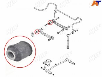 Сайлентблок заднего поперечного рычага (ТАГАЗ) HYUNDAI ACCENT 99-12                                  SAT ST-52773-25000