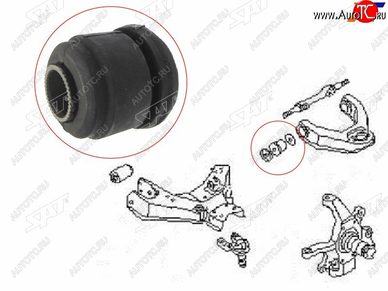 216 р. Сайлентблок Nissan Terrano 86-96  Caravan 86-01  Datsun 85-96  Terrano II 93-99 (Сверху) SAT ST-54506-B9500  с доставкой в г. Кинешма