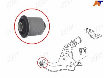 399 р. Сайлентблок Nissan Pathfinder 95-04  Terrano 95-02  Infiniti QX4 96-03  Nissan Elgrand 97-02 SAT ST-54560-0W000  с доставкой в г. Кинешма. Увеличить фотографию 2