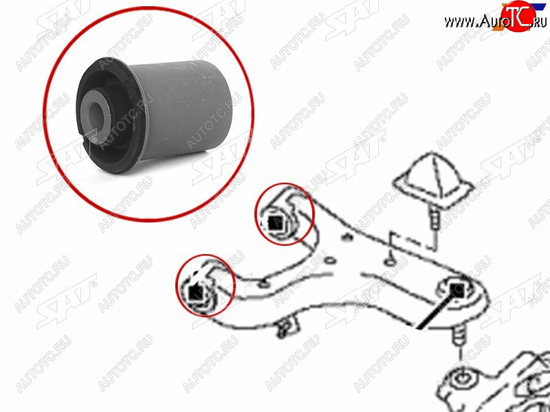 619 р. Сайлентблок Nissan Patrol 10-19  Infiniti QX56 10-13  QX80 13-20 SAT ST-54560-1LB0A  с доставкой в г. Кинешма