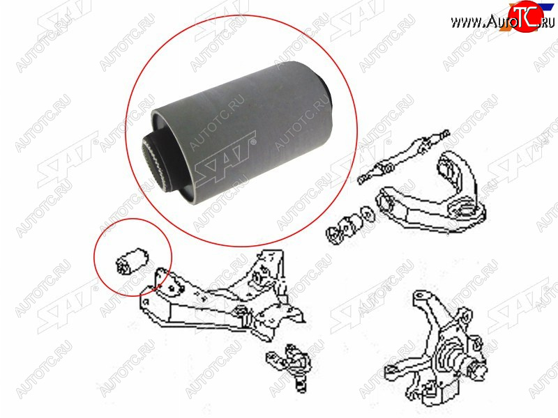 359 р. Сайлентблок Nissan Pathfinder 85-95  Terrano 86-96  Datsun 85-02  Terrano II 93-99 (Снизу Перед) SAT ST-54560-01G00  с доставкой в г. Кинешма
