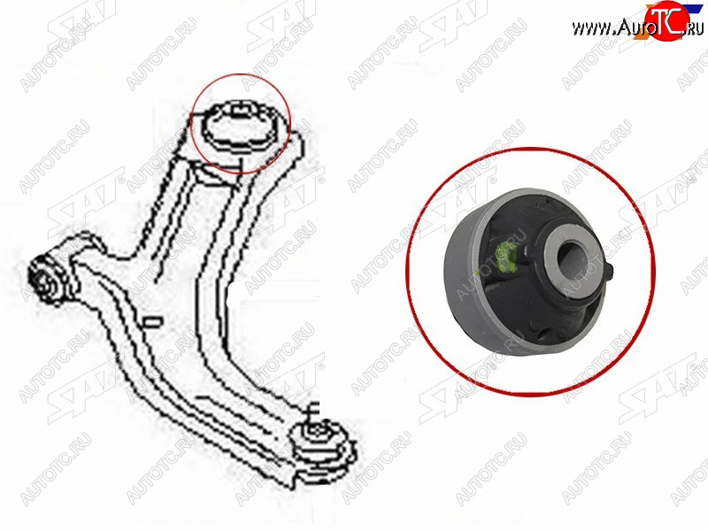 379 р. Сайлентблок Nissan AD 06-16  Juke 10-20  Leaf 09-17  March 02-10  Infiniti JX35 12-14  QX60 14- SAT ST-54570-ED50A  с доставкой в г. Кинешма