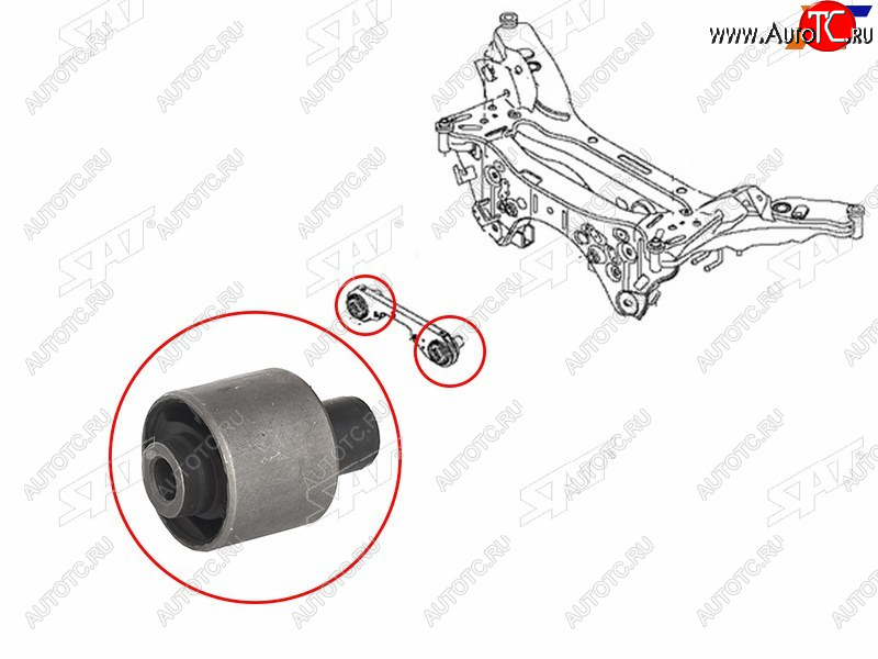629 р. Сайлентблок Nissan Qashqai 06-22  X-Trail 13-22  Renault Kaptur 16-20  Nissan Dualis 07-14  Qash SAT ST-55419-JD60C  с доставкой в г. Кинешма