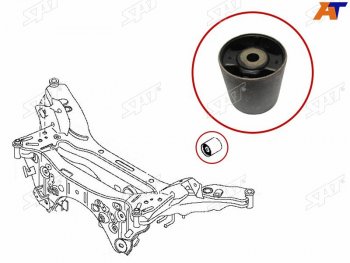 619 р. Сайлентблок Nissan Qashqai 06-22  X-Trail 07-22  Dualis 07-14  Qashqai+2 08-14 SAT ST-55476-JD600  с доставкой в г. Кинешма. Увеличить фотографию 2