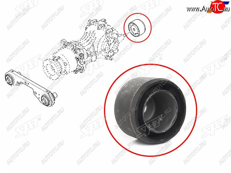 649 р. Сайлентблок Nissan Terrano 14-22  Renault Duster 10-21  Kaptur 16-20 SAT ST-8200828306  с доставкой в г. Кинешма