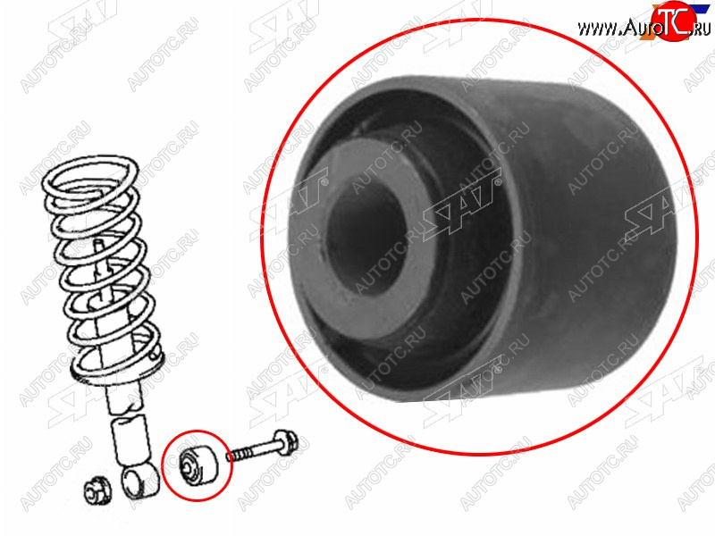 254 р. Сайлентблок Nissan Murano 07-22  Teana 03-14  Toyota Crown 95-07  Mark II (X90,X100,X110) 92-04  SAT ST-90389-12016  с доставкой в г. Кинешма