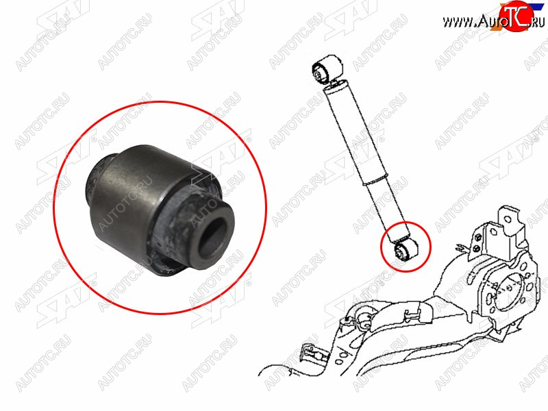 569 р. Сайлентблок Nissan Qashqai 06-13  X-Trail 07-15  Qashqai+2 08-14  Renault Koleos 08-16 SAT ST-E6210-JG01A-B2  с доставкой в г. Кинешма