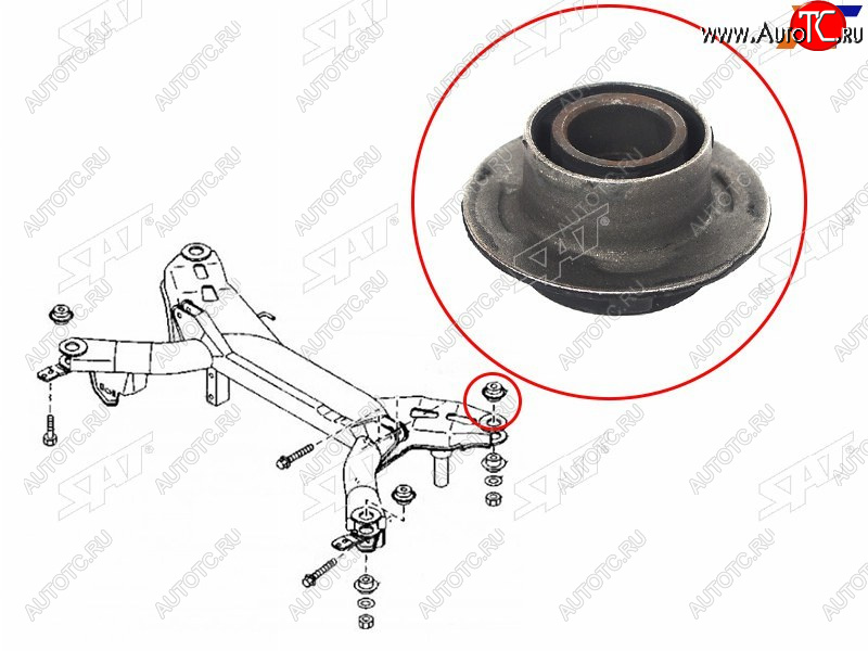 499 р. Сайлентблок Mazda 6 02-12  Atenza 02-12 SAT ST-GJ6A-28-89XA  с доставкой в г. Кинешма