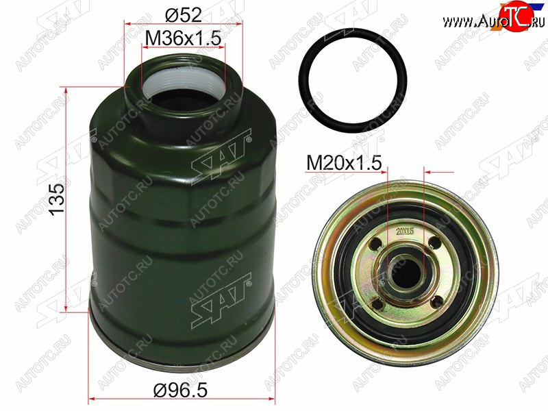 499 р. Фильтр топливный MITSUBISHI PAJERO SPORT 96-08CHALLENGER K9# 96-01L200 96-06 SAT ST-MB129675  с доставкой в г. Кинешма
