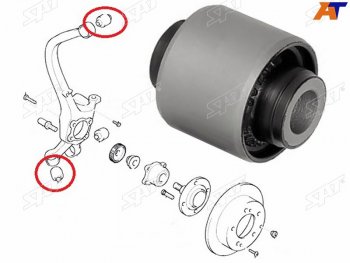 289 р. Сайлентблок Nissan Juke 10-20  Mitsubishi Diamante 95-05  Sigma 90-96 SAT ST-MR-223673  с доставкой в г. Кинешма. Увеличить фотографию 3