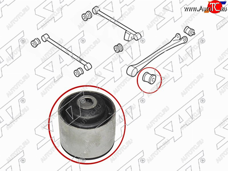 479 р. Сайлентблок Subaru Forester 97-02  Impreza 92-00  Legacy 89-98  Outback 94-99 (Зад) SAT ST-SBHSB-20006  с доставкой в г. Кинешма