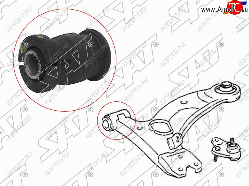 359 р. Сайлентблок Chery Tiggo T11 05-16  Geely Atlas 16-22  Mitsubishi ASX 10-20  Lancer 02-17  Outlan SAT ST-48654-42030  с доставкой в г. Кинешма