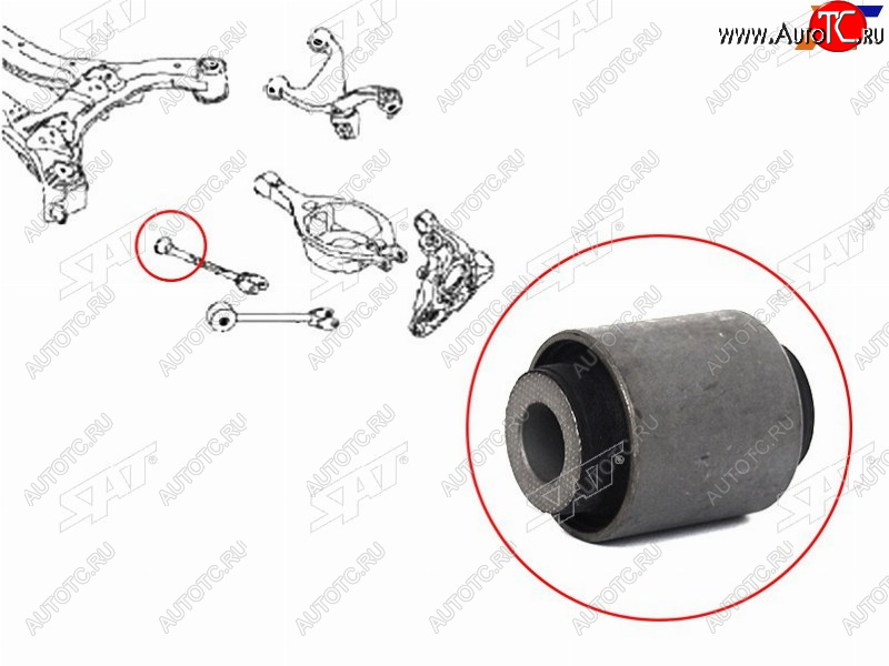 299 р. Сайлентблок Nissan Almera 95-00  Murano 02-16  Pathfinder 12-21  Teana 03-14  Infiniti QX60 14-1 SAT ST-55153-JN01A  с доставкой в г. Кинешма