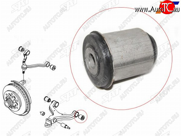 299 р. Сайлентблок SsangYong Actyon 05-10  Actyon Sports 06-12  Kyron 05-16  Rexton 01-12 SAT ST-44516-08001  с доставкой в г. Кинешма