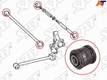 Сайлентблок заднего поперечного рычага TOYOTA CAMRYVISTA 90-94 SAT ST-48725-12200