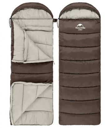 4 269 р. Мешок спальный Naturehike U350, (190х30)х75 см, (левый) (ТК: +1C), коричневый Naturehike nh20msd07-gu350-l  с доставкой в г. Кинешма. Увеличить фотографию 5
