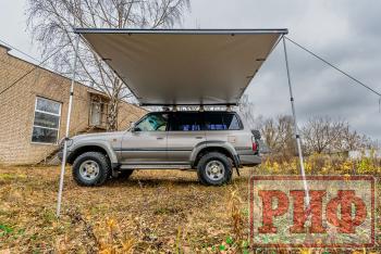 31 899 р. Маркиза автомобильная РИФ 2,5х2,5 м полуавтомат (винил) темно-серая РИФ rif5306-2525v  с доставкой в г. Кинешма. Увеличить фотографию 17