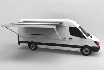 144 319 р. Маркиза автомобильная РИФ 5,0х2,5 м кассетная с электроприводом, корпус белый РИФ rif5933-5025m  с доставкой в г. Кинешма. Увеличить фотографию 2