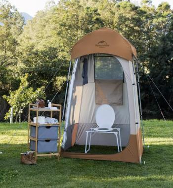 12 999 р. Палатка Naturehike душ-туалет, алюминиевый каркас, коричневый Naturehike nh21zp005-br  с доставкой в г. Кинешма. Увеличить фотографию 7