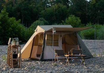 27 999 р. Палатка Naturehike Village 5.0 4-местная, алюминиевый каркас, снежная юбка, зеленая Naturehike nh21zp009-agr  с доставкой в г. Кинешма. Увеличить фотографию 3