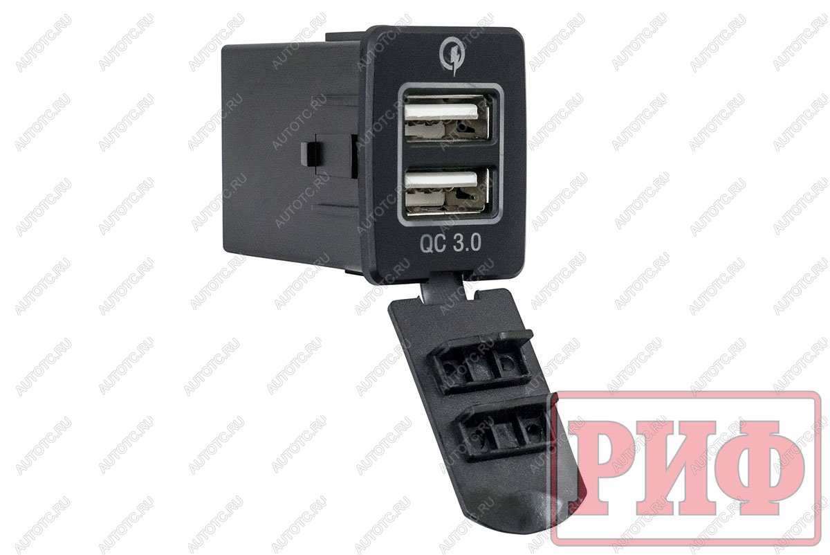 1 849 р. Розетка USB 2 QC 3.0 для Nissan 30x22х38 РИФ rif22-4-1013900  с доставкой в г. Кинешма