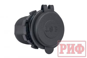 1 949 р. Розетка USB 2.4А, QC 3.0 34x37х54 РИФ rif22-4-1014100  с доставкой в г. Кинешма. Увеличить фотографию 2