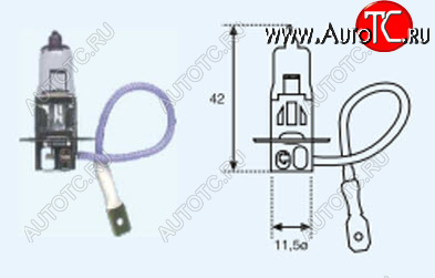16 р. H3 (24V-70W  PK22S) ЛАМПА УПАКОВКА (1 шт) BLICK BODYPARTS lp0h300-981-o  с доставкой в г. Кинешма
