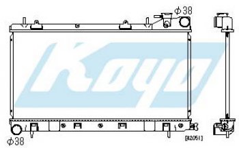 IMPREZA {FORESTER MT 2} РАДИАТОР ОХЛАЖДЕН MT 1.5 1.8 2 (KOYO) KOYORAD sbimp97-910