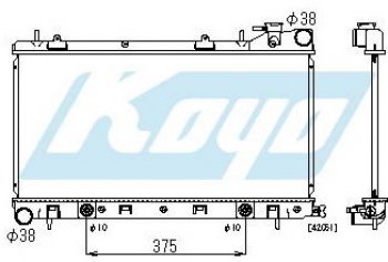 IMPREZA {FORESTER AT 2} РАДИАТОР ОХЛАЖДЕН AT 1.5 1.8 2 (KOYO) KOYORAD sbimp97-911