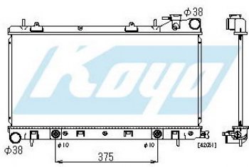 IMPREZA (FORESTER AT 2) РАДИАТОР ОХЛАЖДЕН AT 1.5 1.8 2 BODYPARTS sbimp97-912