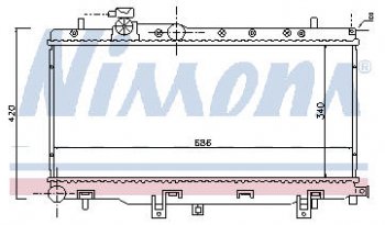 IMPREZA (+Saab 9 2x 04-) РАДИАТОР ОХЛАЖДЕН AT 2 2.5 ТУРБО BODYPARTS sbimp01-912