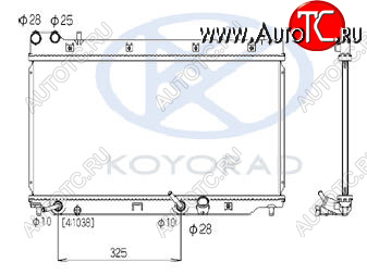 7 349 р. JAZZ {FIT} РАДИАТОР ОХЛАЖДЕН (KOYO) AT KOYORAD hdjaz01-912  с доставкой в г. Кинешма
