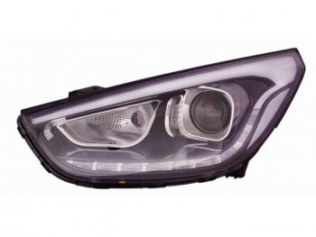 IX35 ФАРА ЛЕВ ЛИНЗОВАН ПКОРРЕКТОР , С 2 ДИОД , ВНУТРИ ЧЕРН (DEPO) DEPO hnx3513-001-l