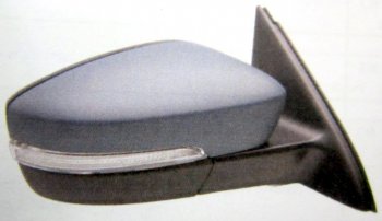 JETTA {СМ.ФОТО, 6 конт} ЗЕРКАЛО ПРАВ ТОЛЬКО (USA) ЭЛЕКТР С ПОДОГРЕВ УК.ПОВОР (convex) (Тайвань) ГРУНТ POLYWAY vwjet11-450x-r