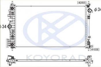INSIGNIA РАДИАТОР ОХЛАЖДЕН AT 2 (turbo) (бензин) BODYPARTS opins08-912