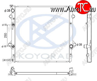 20 349 р. GX460 РАДИАТОР ОХЛАЖДЕН 4.6 AT (KOYO) KOYORAD lxgx609-910  с доставкой в г. Кинешма
