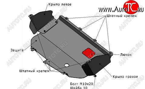 1 969 р. DUCATO ЗАЩИТА ПОДДОНА ДВИГАТЕЛЯ + КПП С , КРЕПЛЕН , СТАЛЬН BODYPARTS ftduc02-9f0  с доставкой в г. Кинешма